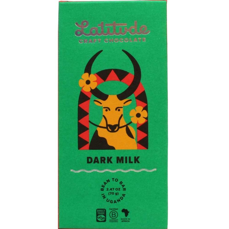 Latitude craft chocolate Dark Milk 49% Ouganda