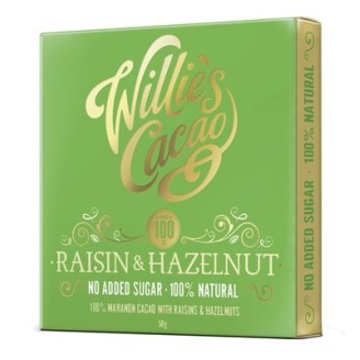 Willie's cacao Raisin & Hazelnut 100%