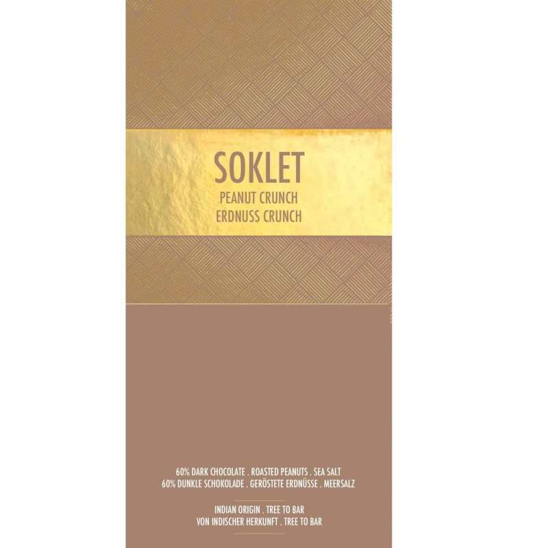 Soklet Chocolat au lait 60% Cacahuètes grillées salées – Inde