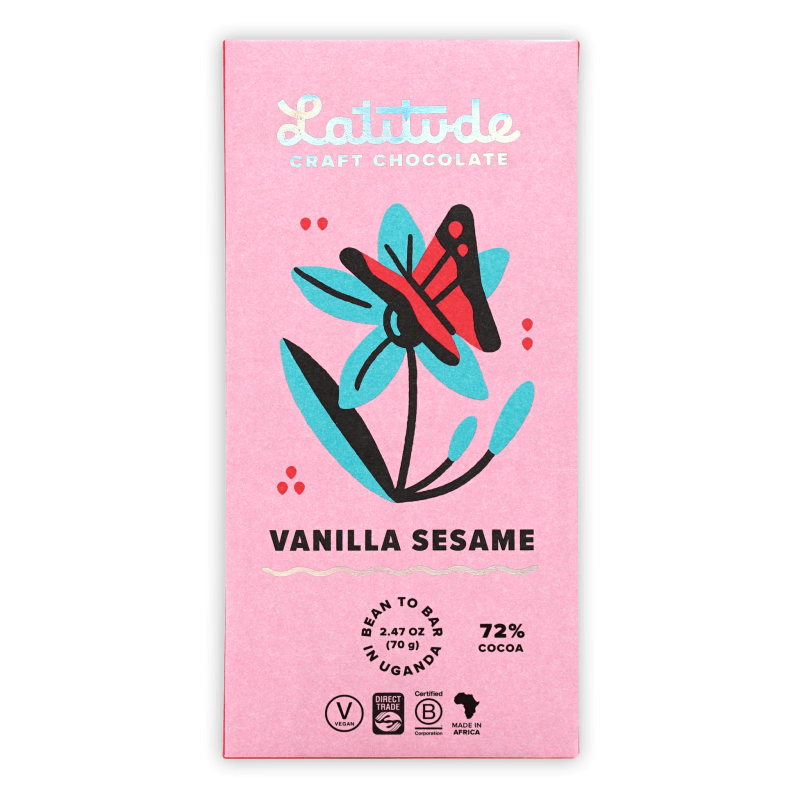 Latitude chocolat noir vanille sésame Ouganda 72%