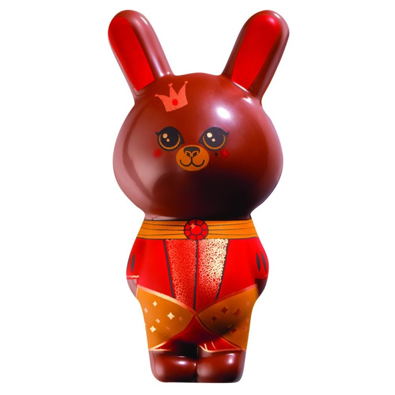 👑 Lapin Reine Victoria – Chocolat de Pâques Majestueux | Carré Noir