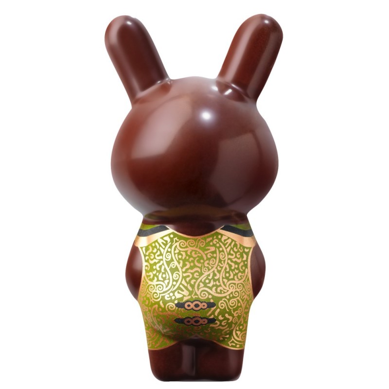 🐰 Lapin Louis-Philippe – Chocolat de Pâques Haut de Gamme Carré Noir