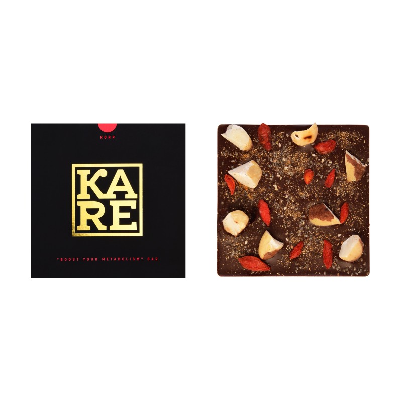 Kare Korp – chocolat noir 78% Madagascar – métabolisme